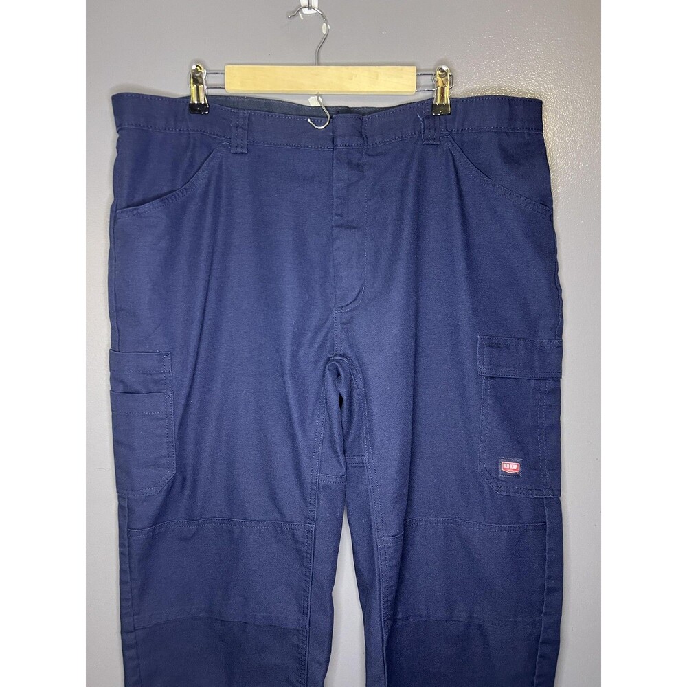 Red Kap Cargo Pants Mens 40x30 Blue Stretch Canvas Workwear Utility Pockets